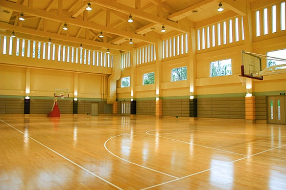 School Gym Floor - SCS Cleaning & Floor Finishing